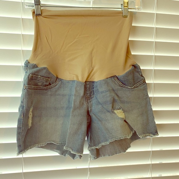 Indigo Blue Pants - Indigo Blue Full Panel Jean Shorts
